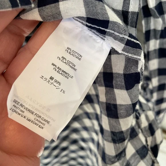J.Crew Classic Fit Boy Shirt in Crinkle Gingham - Picture 7 of 7